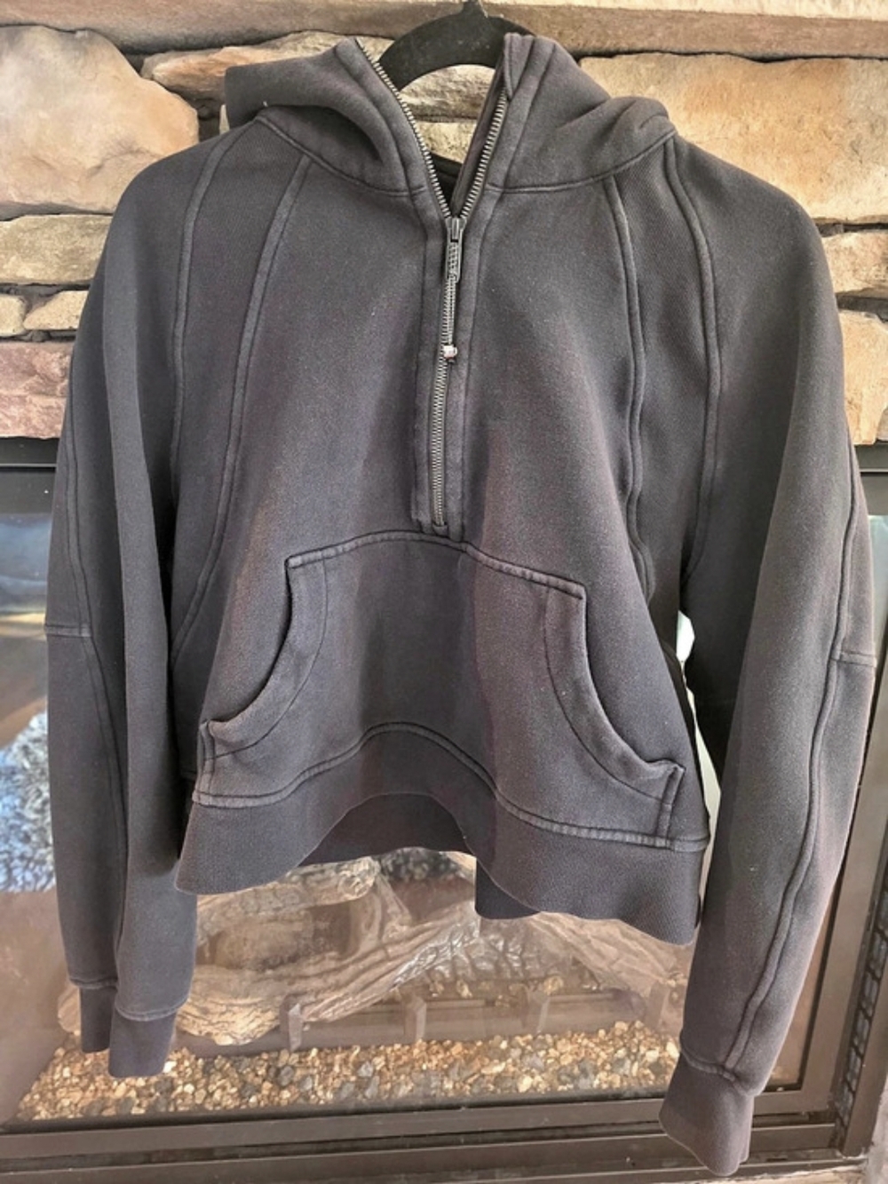 lululemon Scuba Oversized Half-Zip Hoodie Black Medium/Large